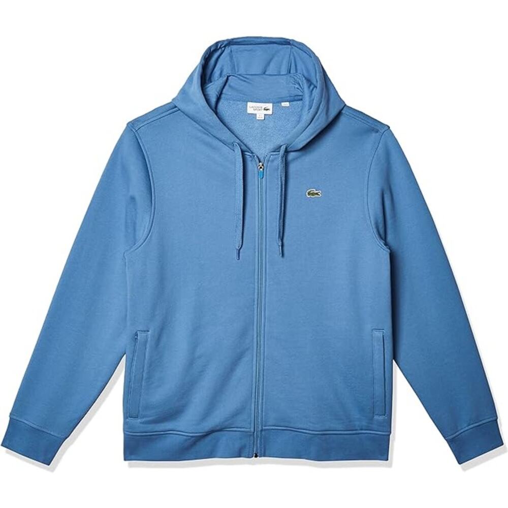 Lacoste Men's Sport Long Sleeve Fleece Full Zip Hoodie-Blue-3XL-NWT-C143